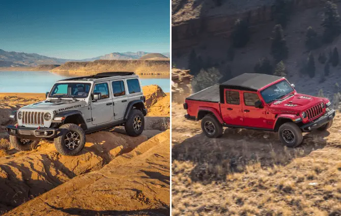 Wrangler vs Gladiator