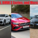 Audi A5, BMW 3 Series, and Mercedes C