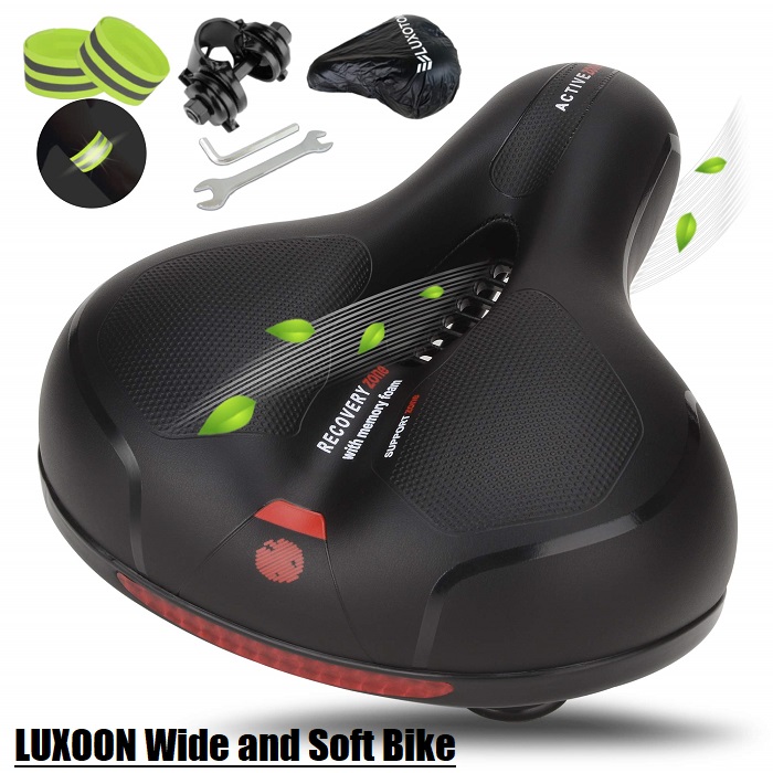 LUXOON Wide and Soft Bike Seat