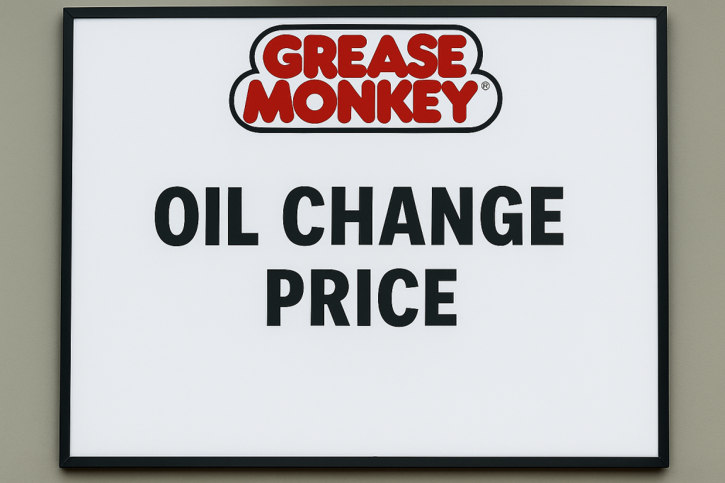 Grease Monkey Oil Change Price