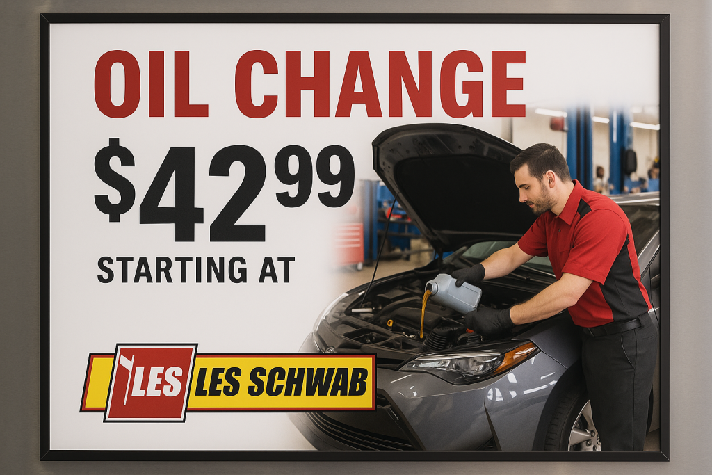 Les Schwab Oil Change Price