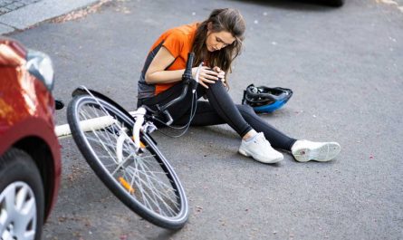 Bicycle Accident Caused by a Vehicle