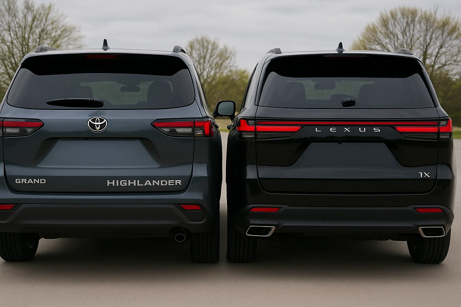 grand highlander vs lexus tx