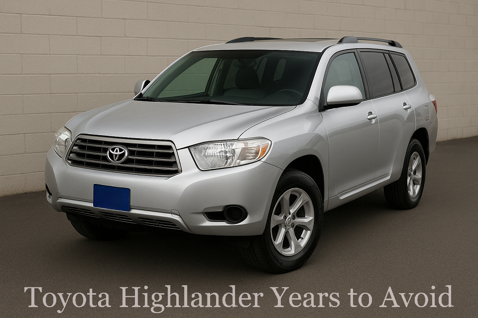 Toyota Highlander Years to Avoid